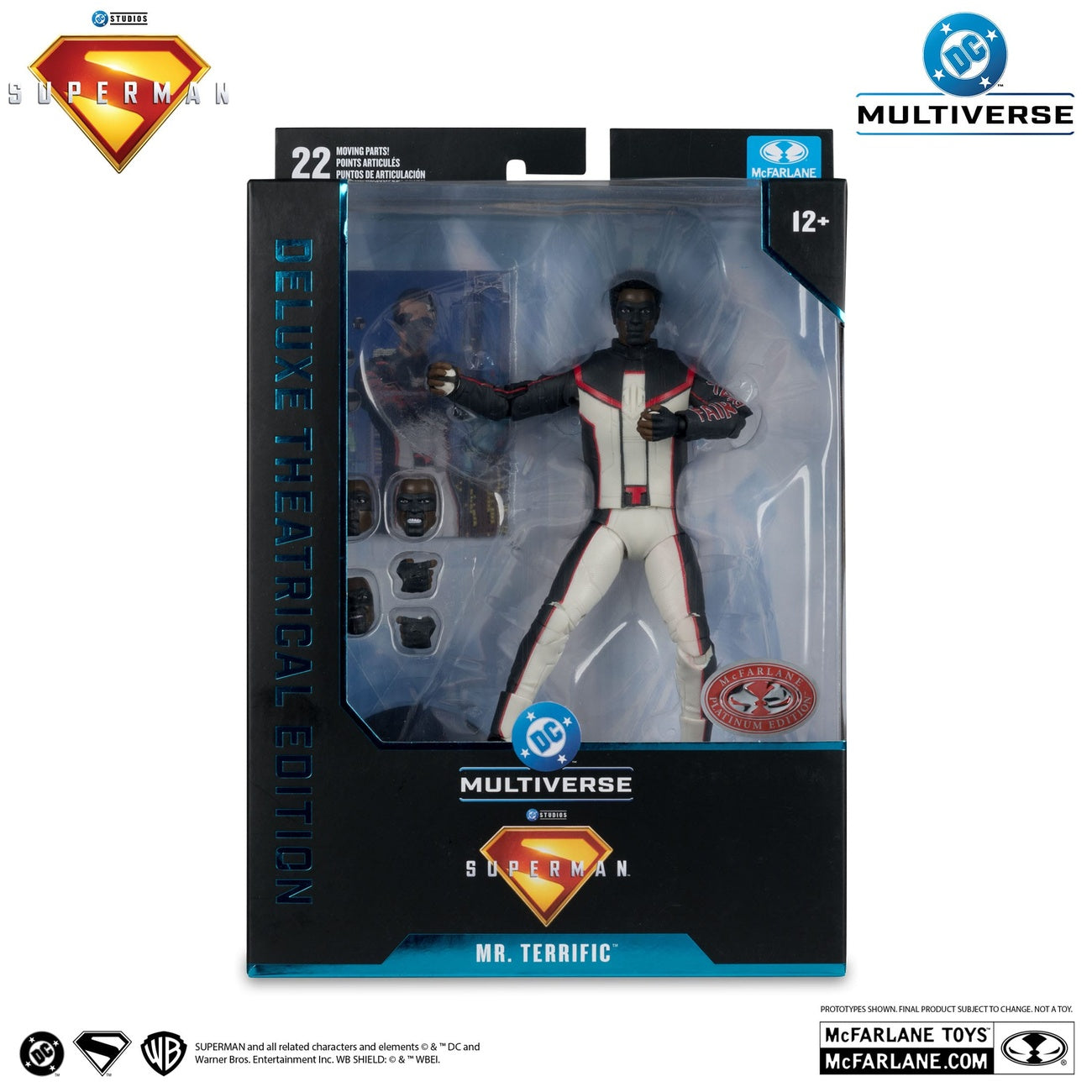 Produktbild Superman (2025) DC Multiverse Deluxe Theatrical Edition Actionfigur Mr. Terrific (Red Platinum Edition) 18 cm