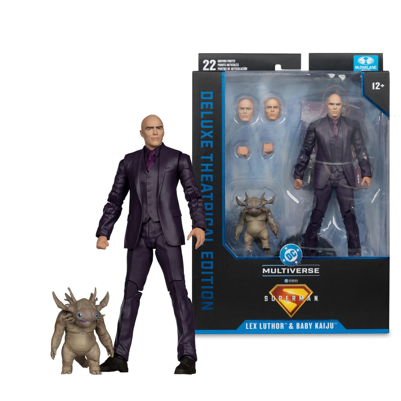 Produktbild Superman (2025) DC Multiverse Deluxe Actionfigur Lex Luthor with Baby Kaiju (Deluxe Theatrical Edition) 18 cm