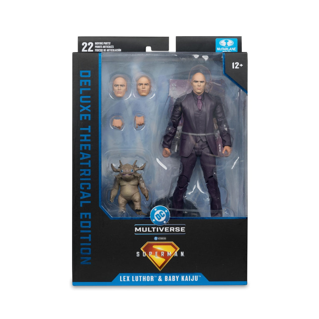 Produktbild Superman (2025) DC Multiverse Deluxe Actionfigur Lex Luthor with Baby Kaiju (Deluxe Theatrical Edition) 18 cm