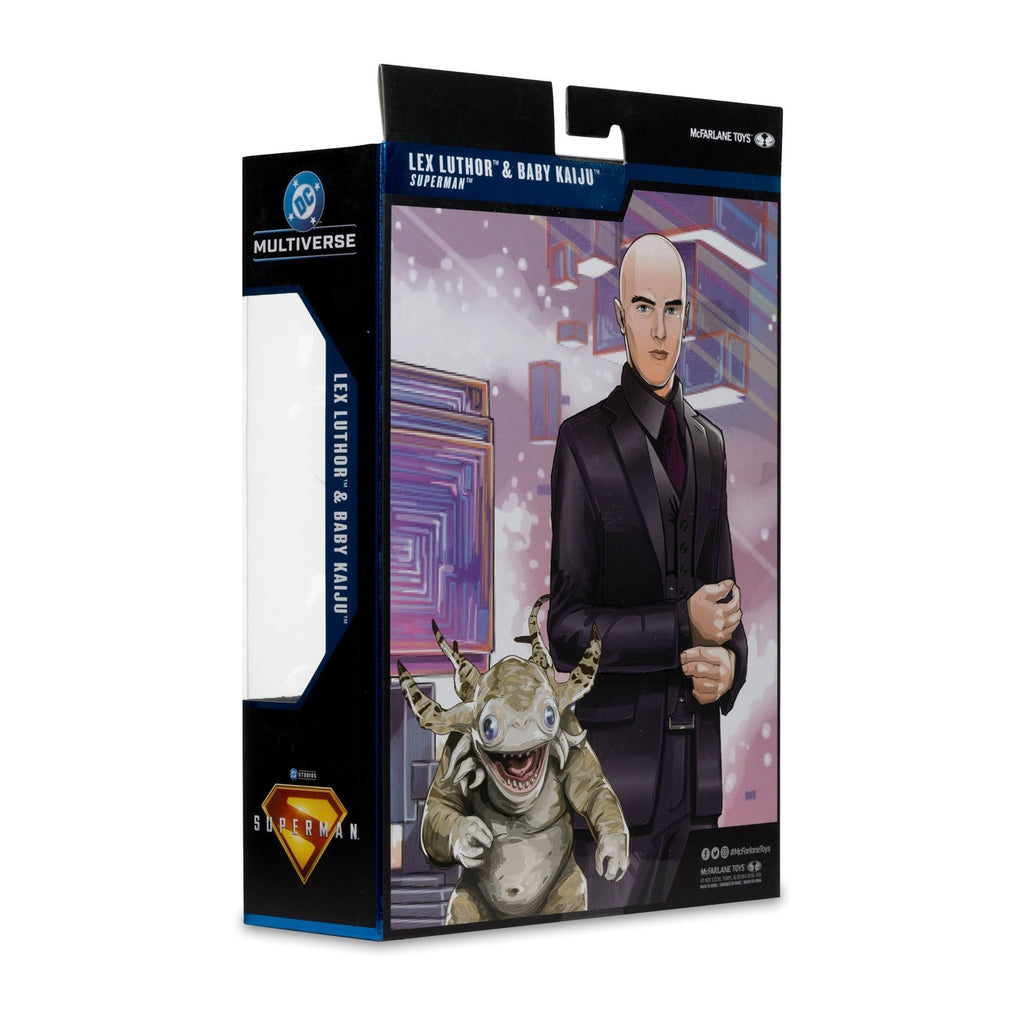 Produktbild Superman (2025) DC Multiverse Deluxe Actionfigur Lex Luthor with Baby Kaiju (Deluxe Theatrical Edition) 18 cm