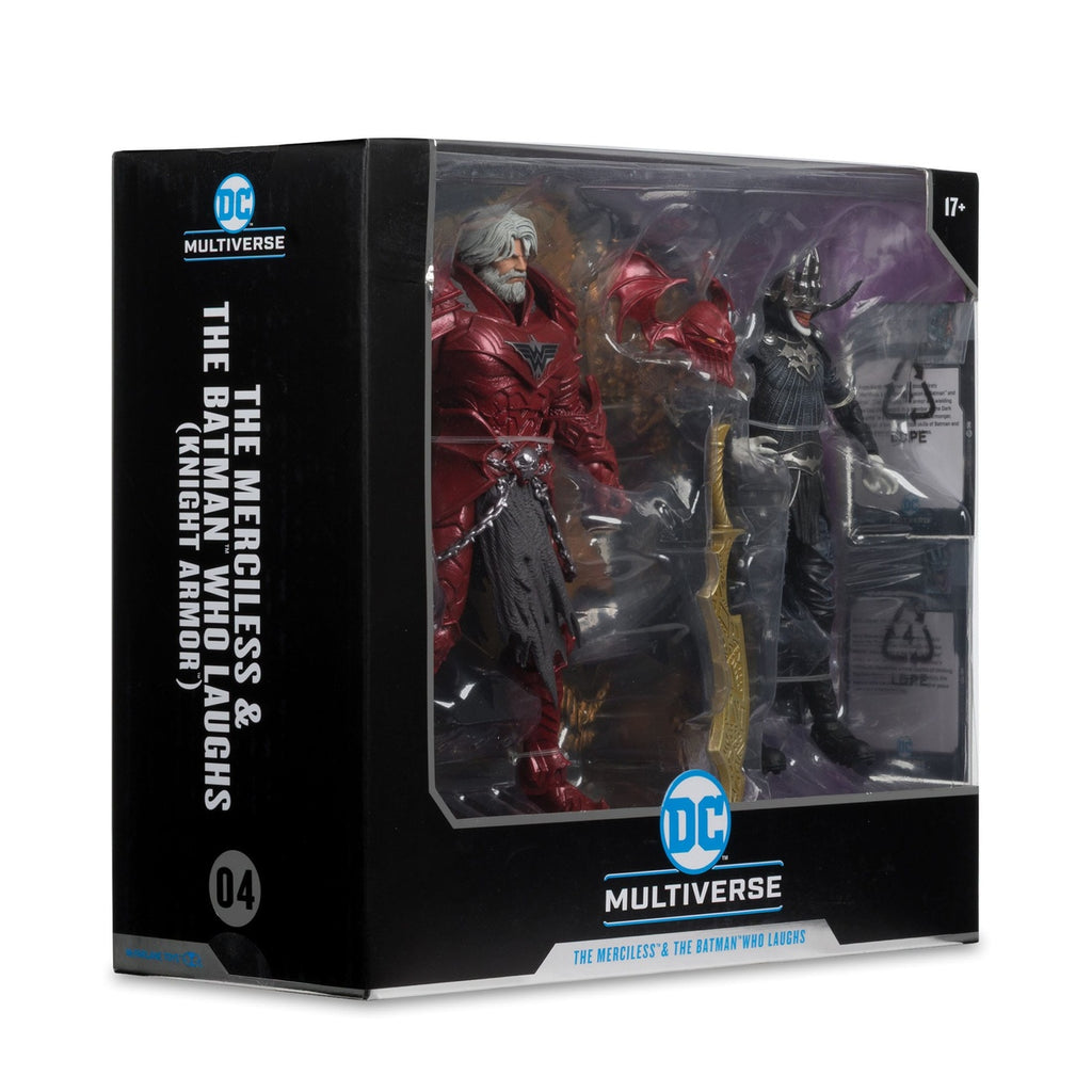 Produktbild DC Multiverse McFarlane Collector Edition Actionfiguren 2er-Pack #04 Batman who laughs (Knight Armor) & Merciless (Dark
