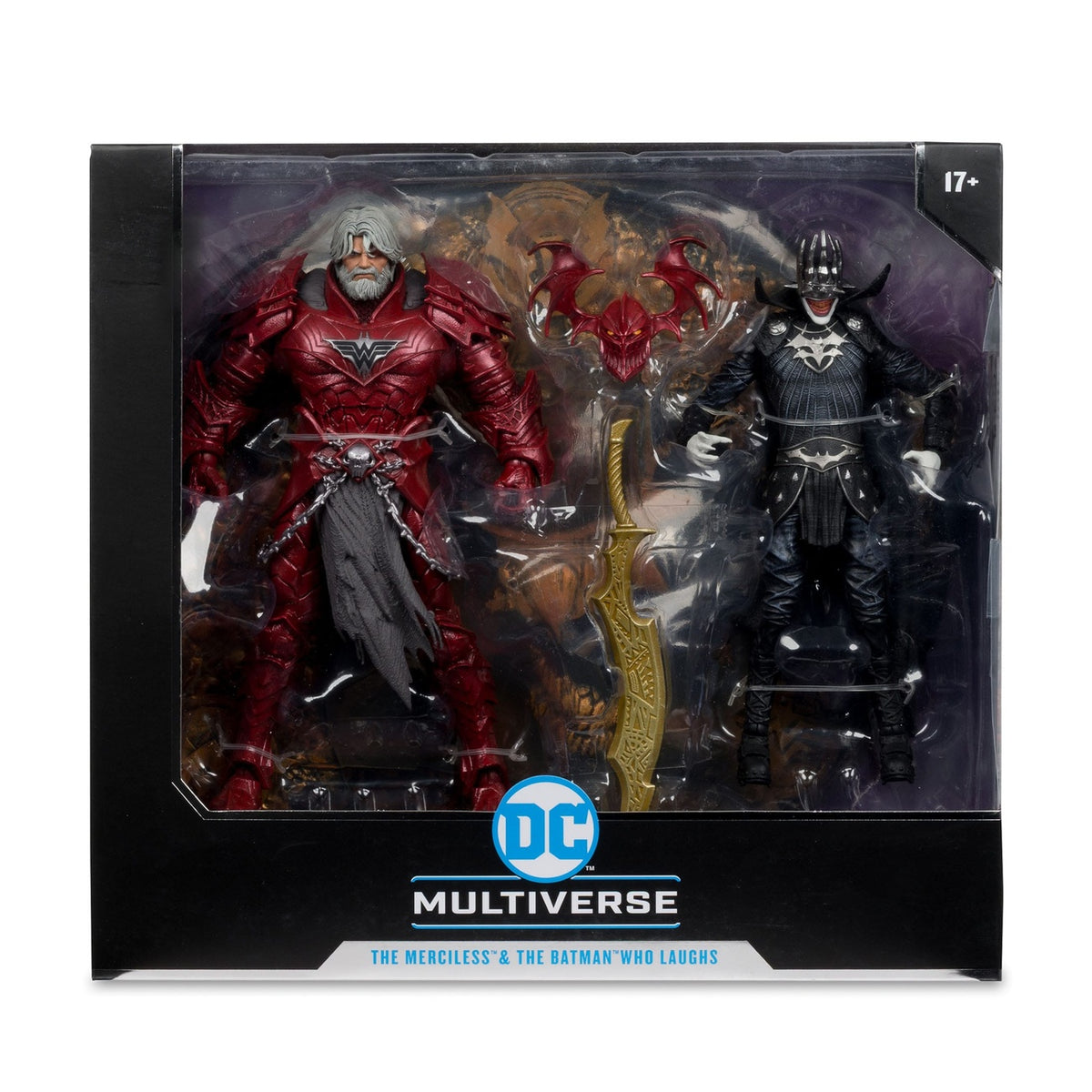 Produktbild DC Multiverse McFarlane Collector Edition Actionfiguren 2er-Pack #04 Batman who laughs (Knight Armor) & Merciless (Dark