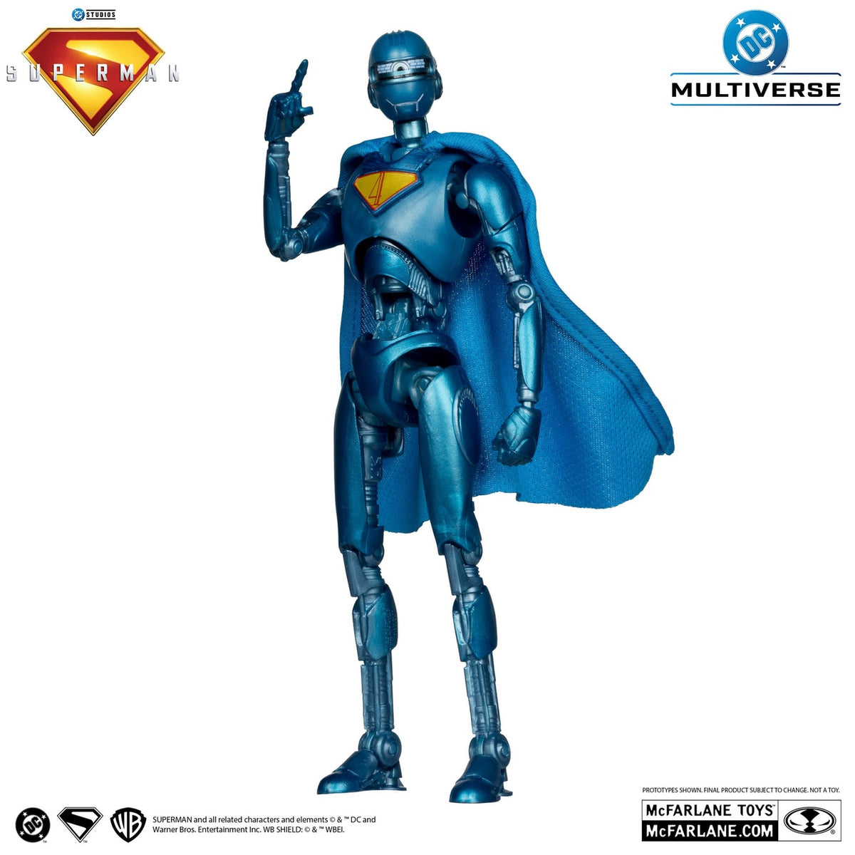 Produktbild Superman (2025) DC Multiverse Deluxe Actionfigur Superman Robot (Red Platinum Edition) 18 cm
