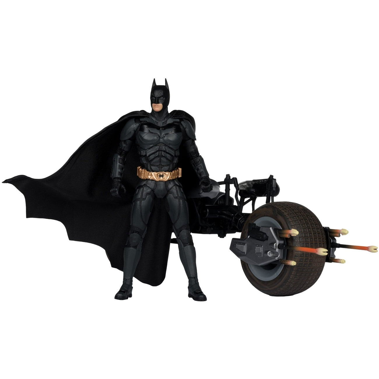 Produktbild The Dark Knight DC Multiverse Actionfigur mit Fahrzeug Batman & The Batpod 18 cm