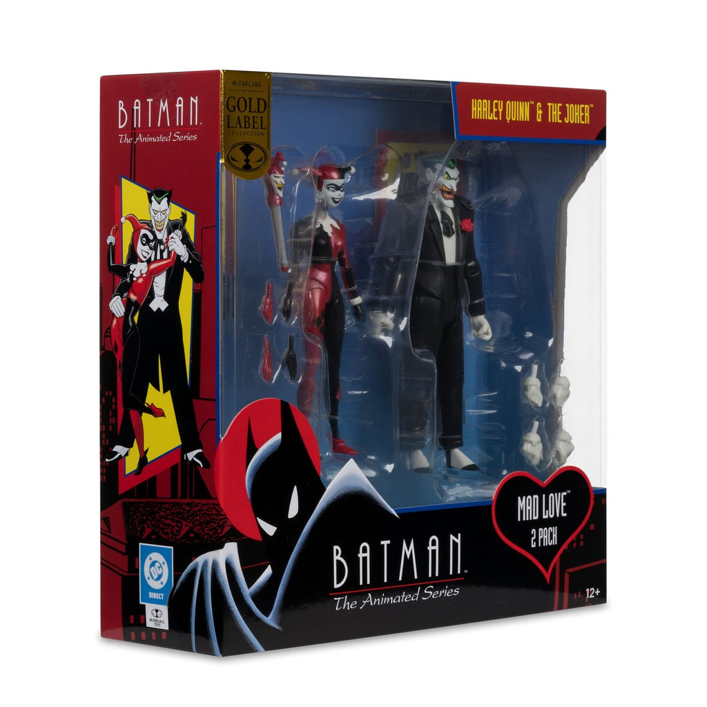 Produktbild Batman: The Animated Series DC Direct Actionfiguren Harley Quinn & The Joker (Mad Love) (Gold Label) 18 cm