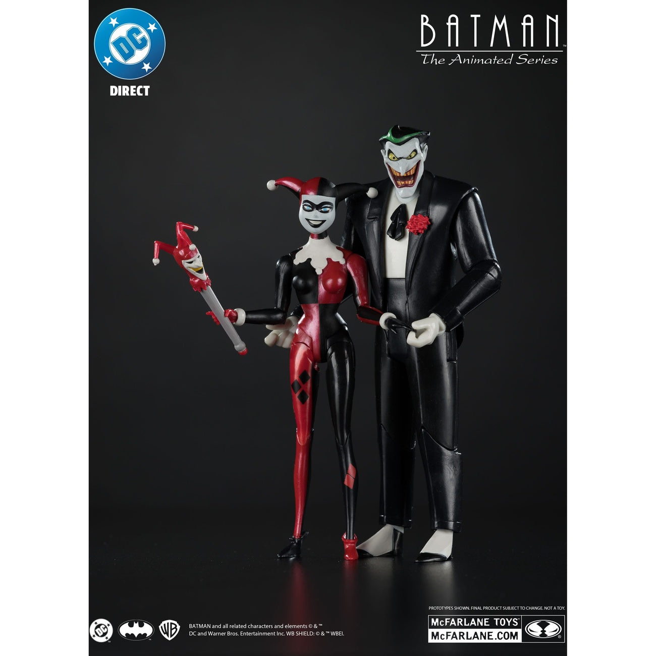 Produktbild Batman: The Animated Series DC Direct Actionfiguren Harley Quinn & The Joker (Mad Love) (Gold Label) 18 cm