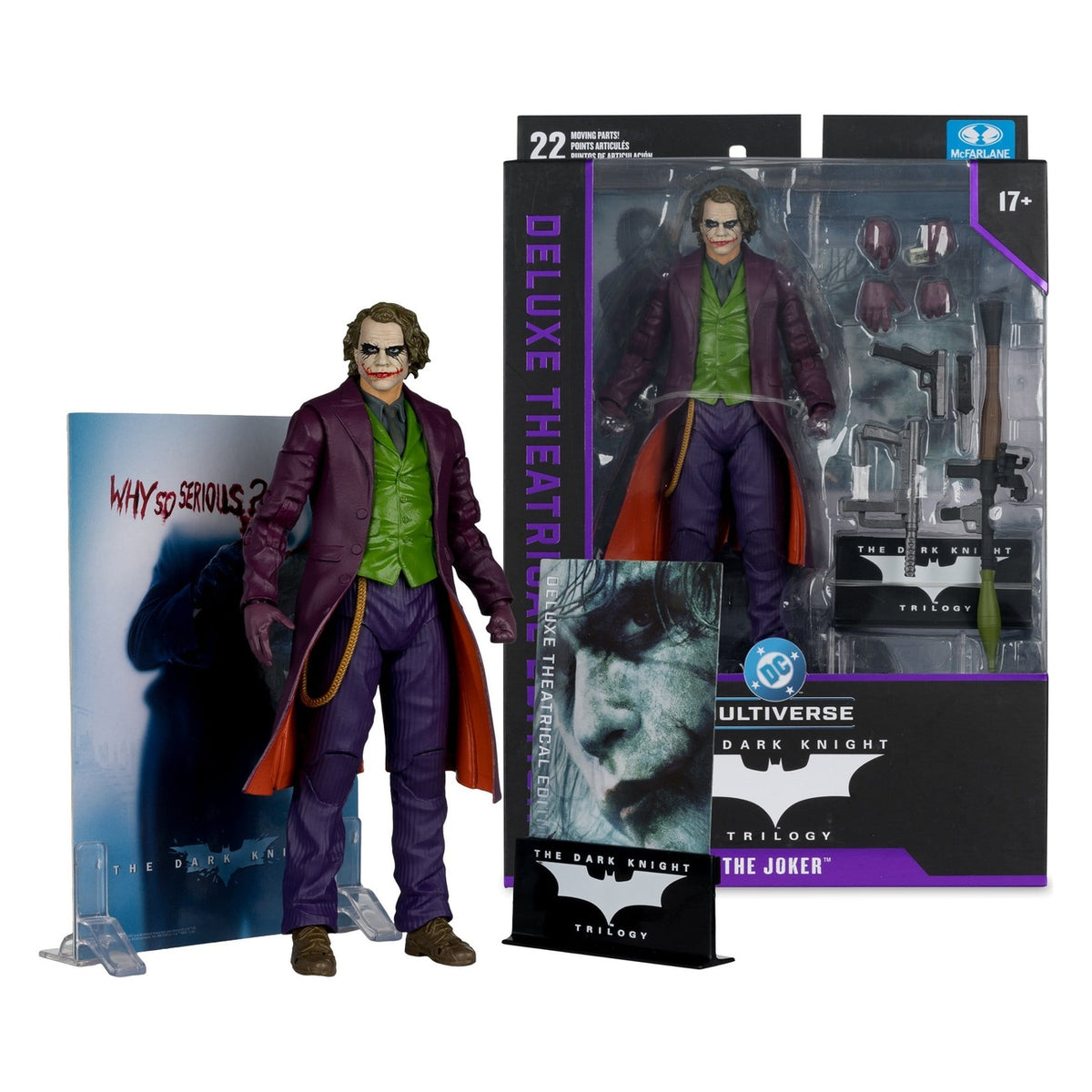 Produktbild The Dark Knight DC Multiverse Deluxe Theatrical Edition Actionfigur Joker 18 cm