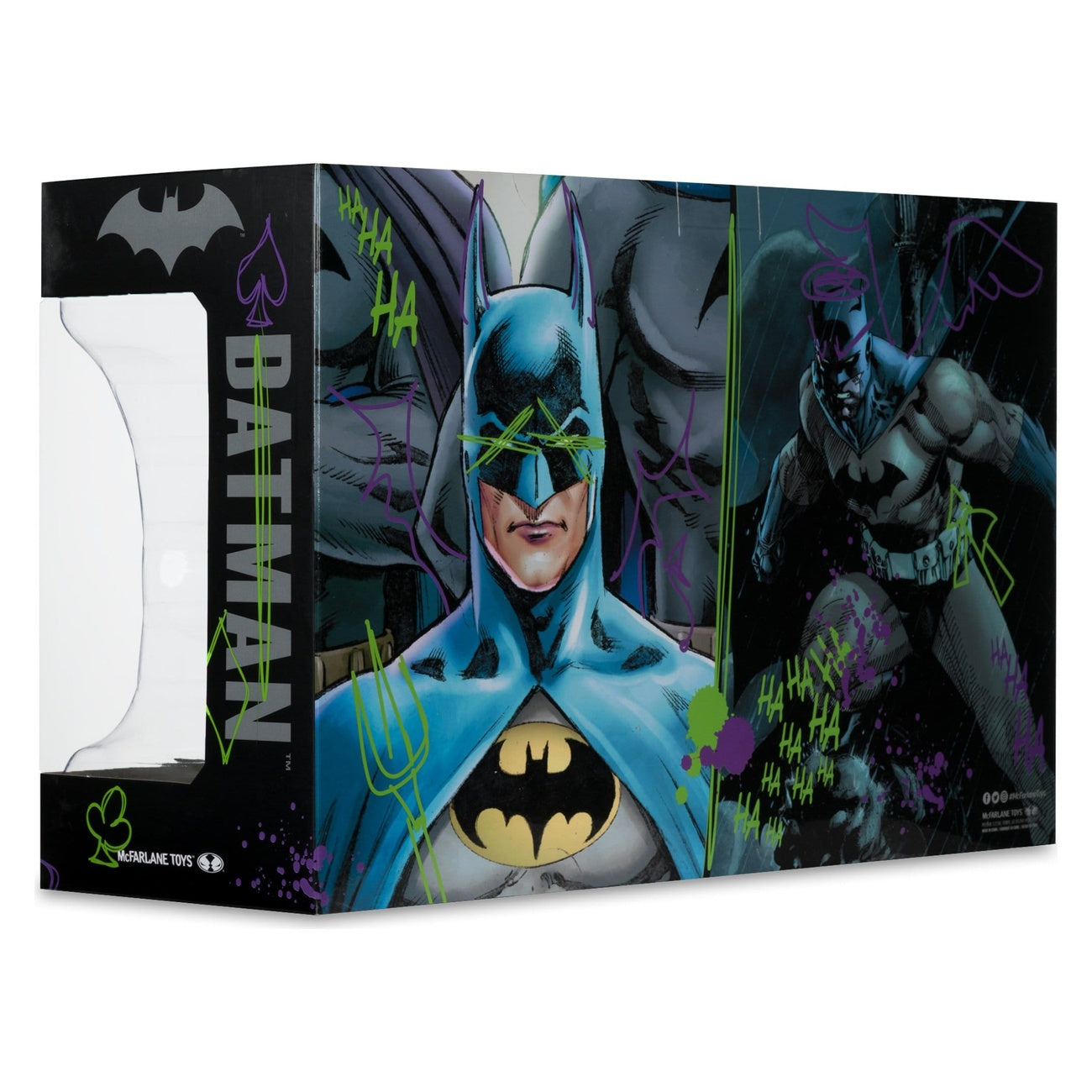 Produktbild Batman DC Direct Mini-Replik 1/3 2er-Pack Batman Masken Hush & Knightfall (Jokerized) (Gold Label) 18 cm