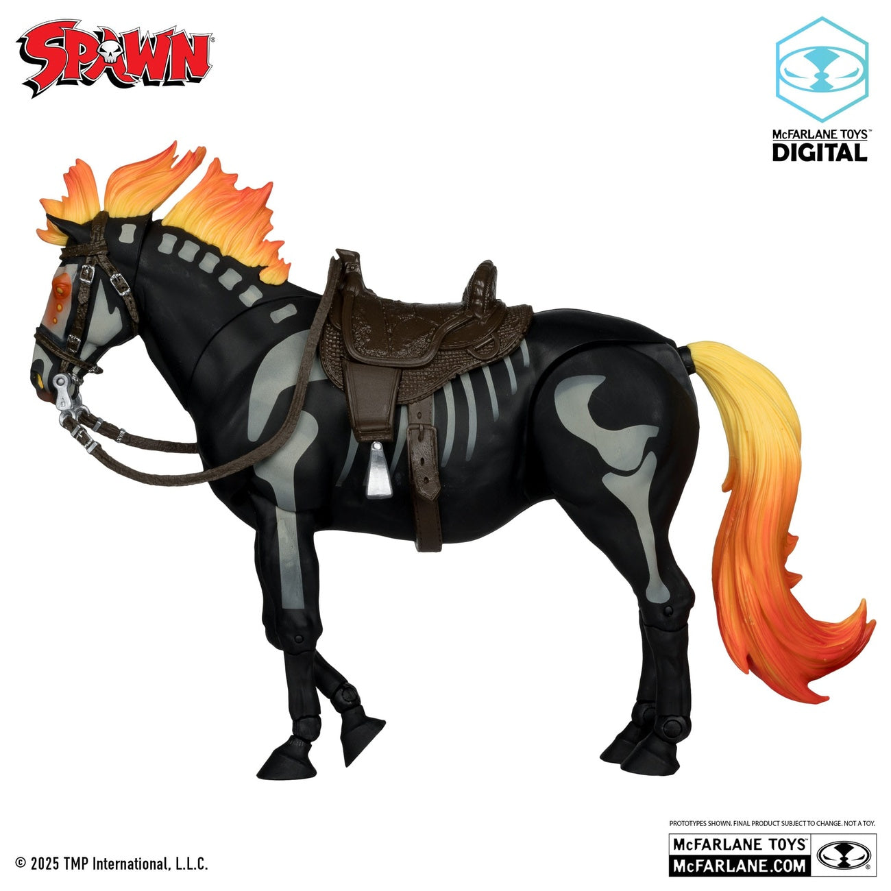 Product image Spawn Bloodaxe Action Figure with Horse (Spawn: The Dark Ages) (McFarlane Toys 30th Anniversary) (Gold Label) 18 cm