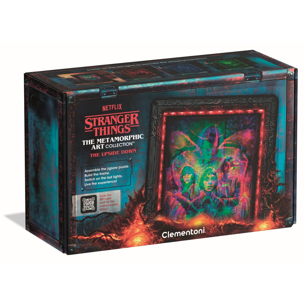 Produktbild Stranger Things Metamorphic Art Collection Puzzle mit Leucht-Effekt The Upside (520 Teile)