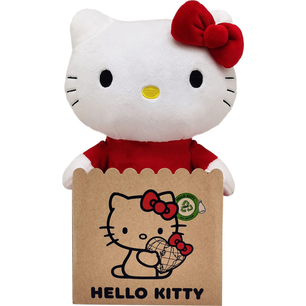 Produktbild Sanrio Plüschfigur Hello Kitty mit rotem Kleid 24 cm