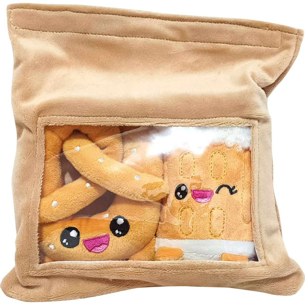 Produktbild Yummis Together Plüschfiguren 2er-pack Brezel & Bier in Take Away Bag 21 cm