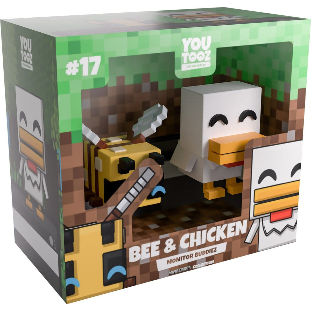 Produktbild Minecraft Vinyl Figuren Bee and Chicken Monitor Buddiez