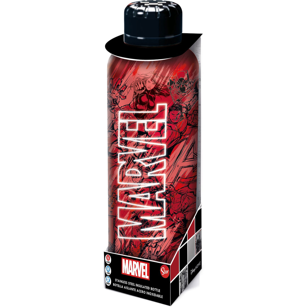 Produktbild Marvel Edelstahl-Trinkflasche Marvel Pattern