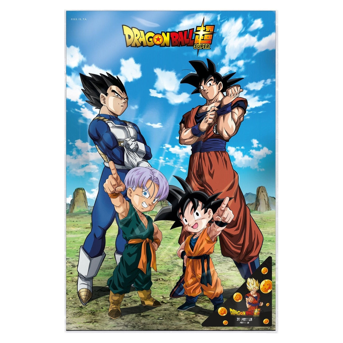 Produktbild Dragon Ball Super 3D Poster Battle of Gods Goku Vegeta Family 38 x 58 cm