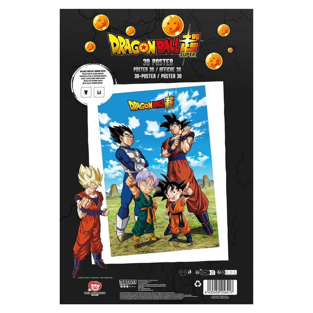 Produktbild Dragon Ball Super 3D Poster Battle of Gods Goku Vegeta Family 38 x 58 cm