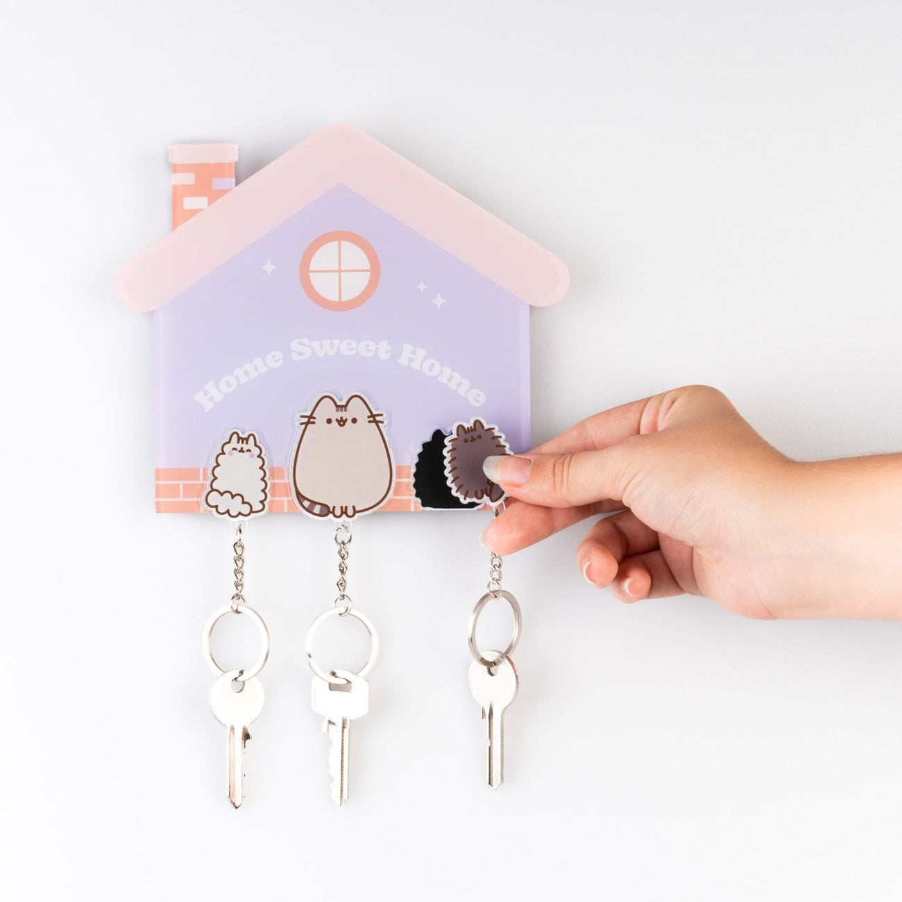 Produktbild Pusheen Schlüsselbrett inkl. 3 Schlüsselanhänger