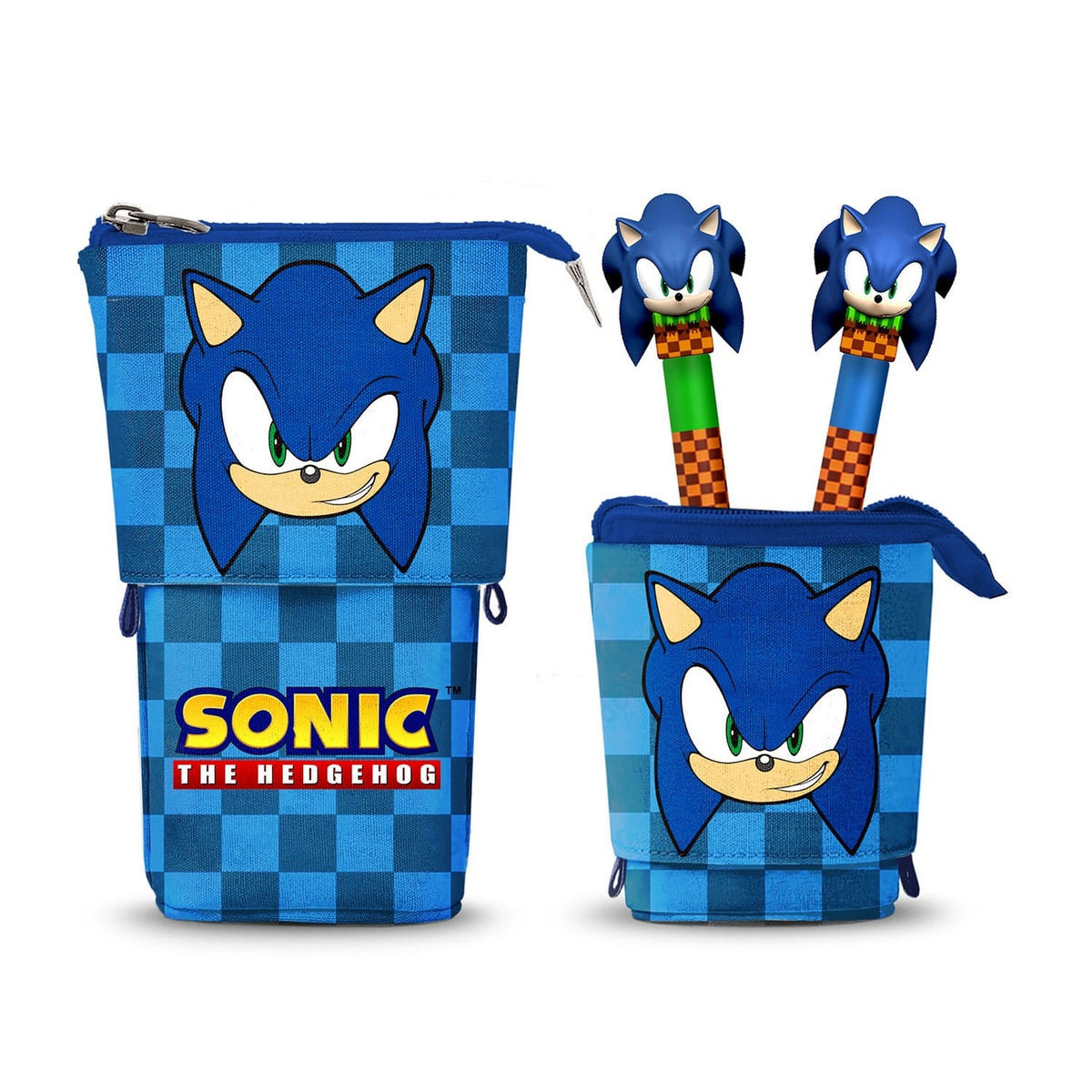 Produktbild Sonic - The Hedgehog Pop Up Federmäppchen mit 2 löschbaren Gelstiften