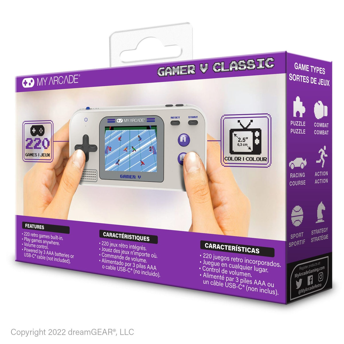 Produktbild My Arcade tragbare Spielkonsole Gamer V Classic