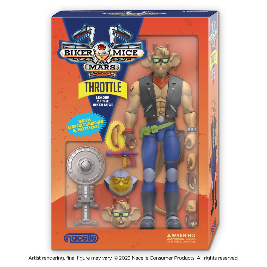 Produktbild Biker Mice From Mars Actionfigur Throttle 18 cm