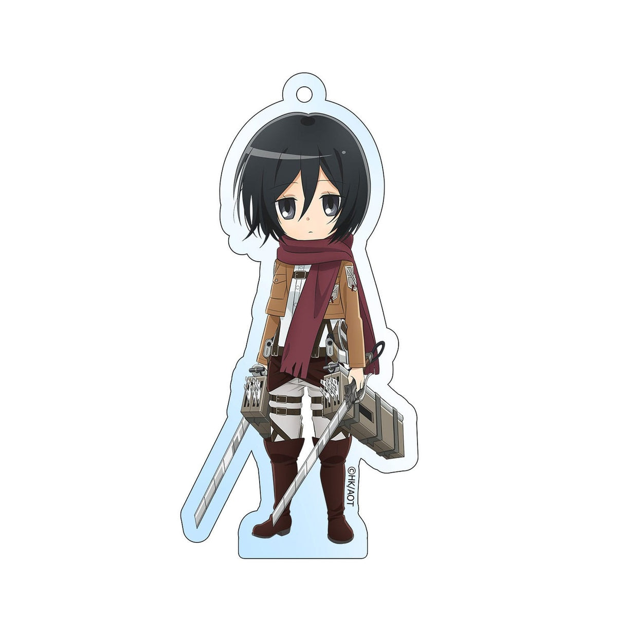 Produktbild Attack on Titan Acryl Schlüsselanhänger Mikasa Holographic 8 cm