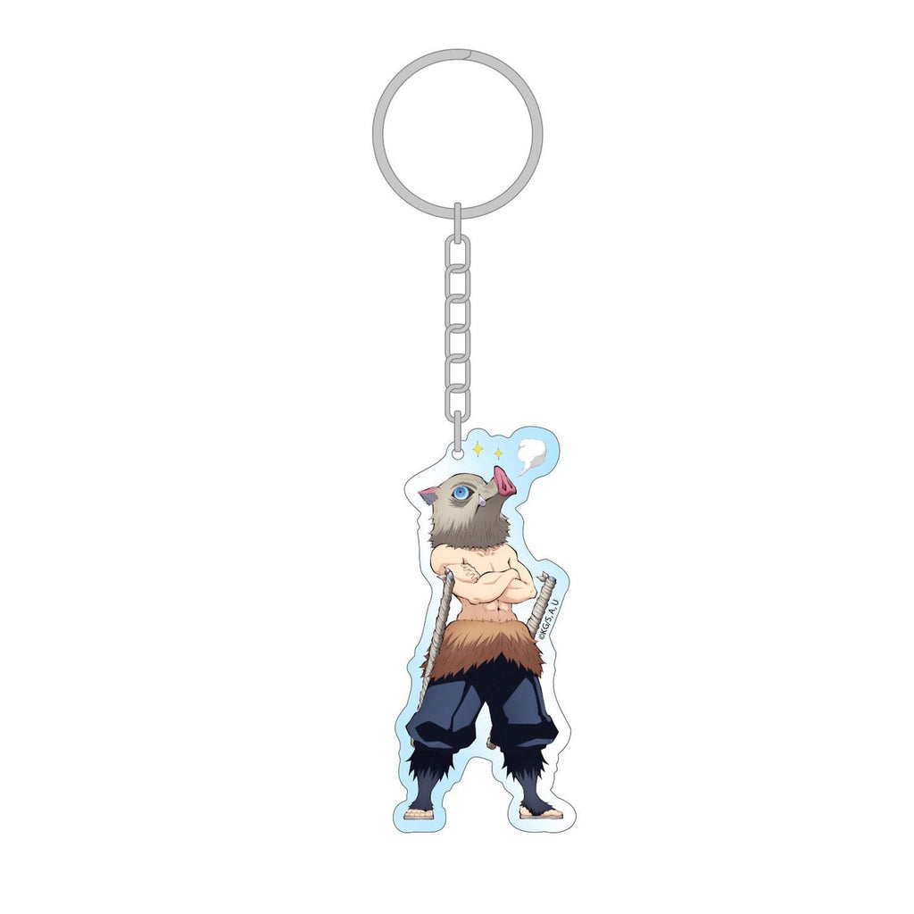 Demon Slayer: Kimetsu no Yaiba Acryl Schlüsselanhänger Inosuke Holographic 8 cm