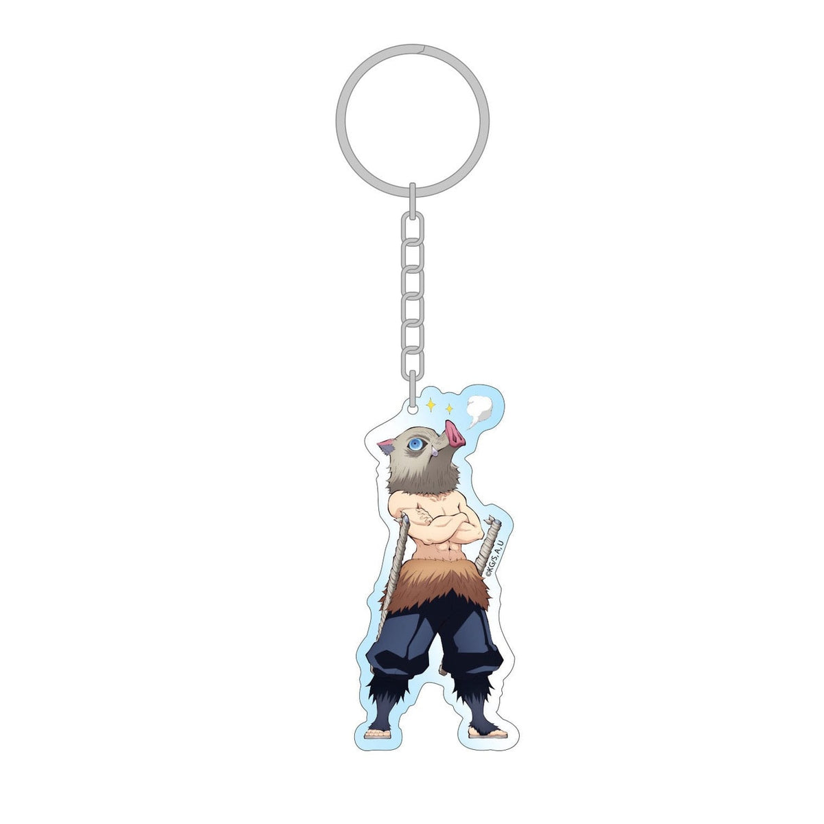 Produktbild Demon Slayer: Kimetsu no Yaiba Acryl Schlüsselanhänger Inosuke Holographic 8 cm