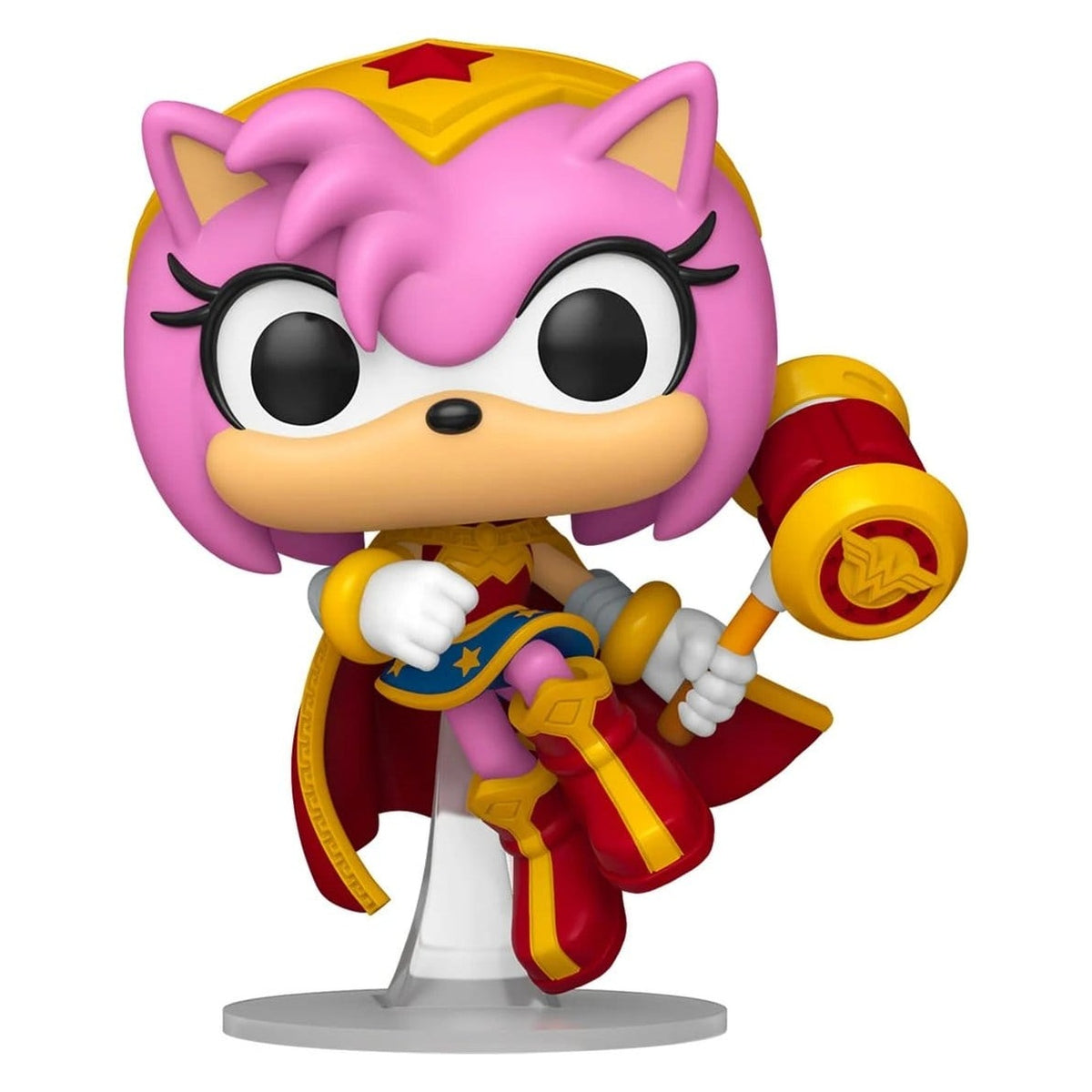 Produktbild DC x Sonic the Hedgehog POP! Heroes Vinyl Figur Amy as Wonder Woman 9 cm
