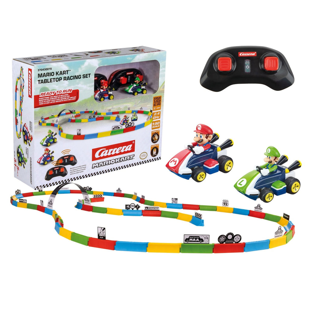 Produktbild Super Mario Kart RC Ferngesteuertes Auto 1/43 2,4GHz Tabletop Racing Set Mario