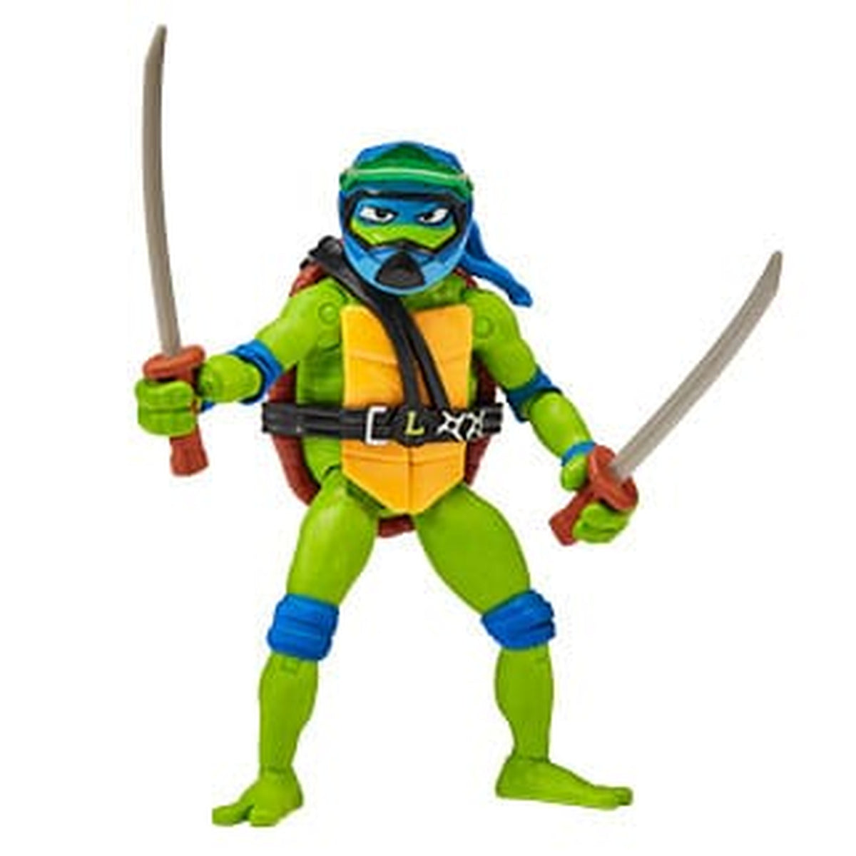 Produktbild Teenage Mutant Ninja Turtles: Mutant Mayhem Drive N Kick Action Figur Leonardo & Motorrad 11 cm