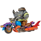 Produktbild Teenage Mutant Ninja Turtles Actionfigur mit Fahrzeug Rocksteady & Chopper 12 cm