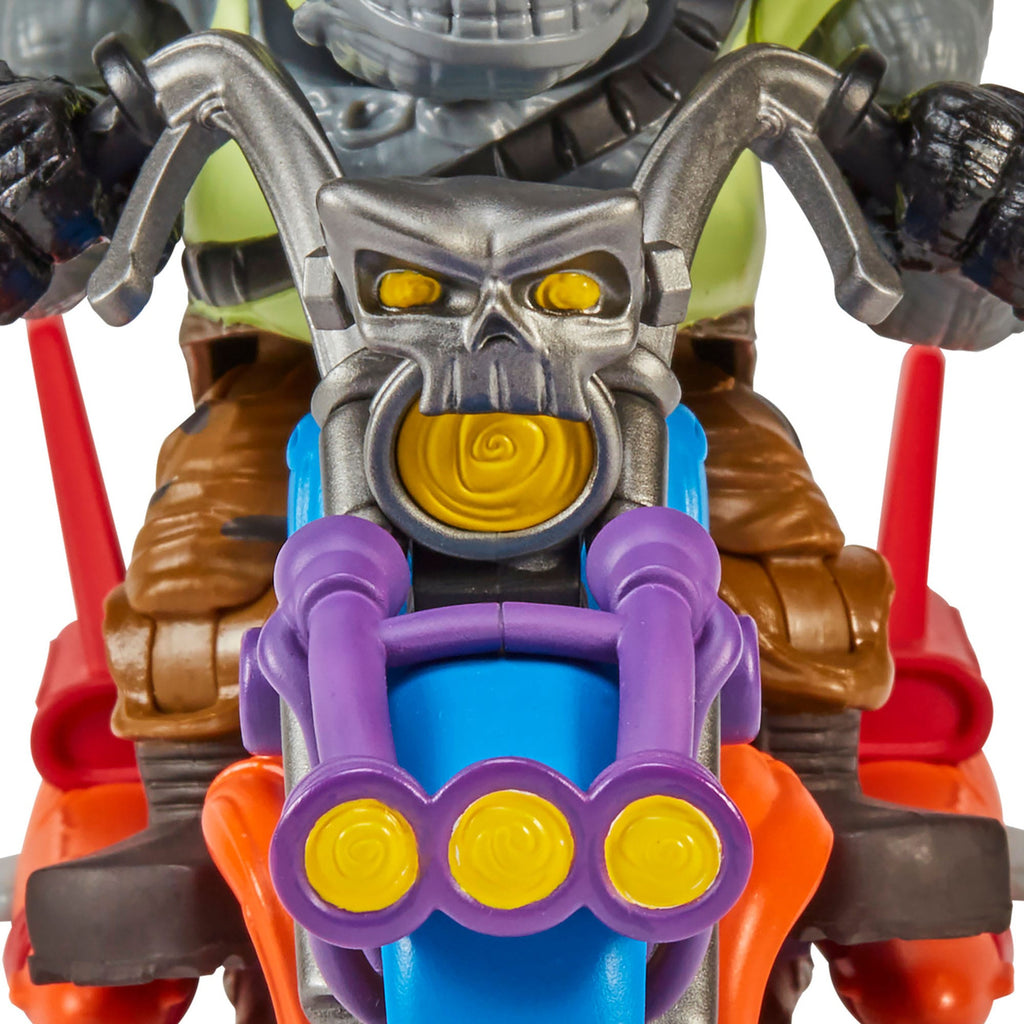Produktbild Teenage Mutant Ninja Turtles Actionfigur mit Fahrzeug Rocksteady & Chopper 12 cm
