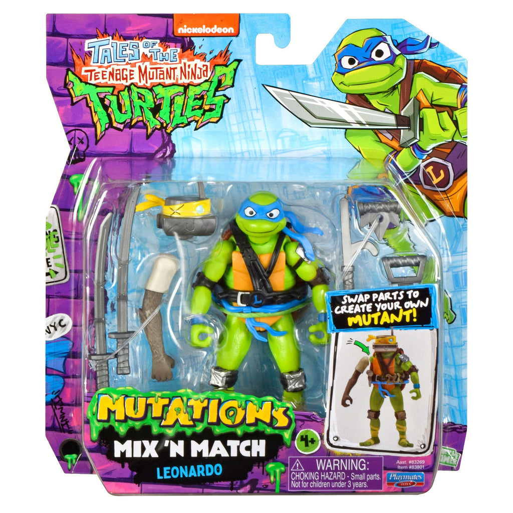 Produktbild Die Abenteuer der Teenage Mutant Ninja Turtles Mix 'n Match Actionfigur Leonardo 12 cm