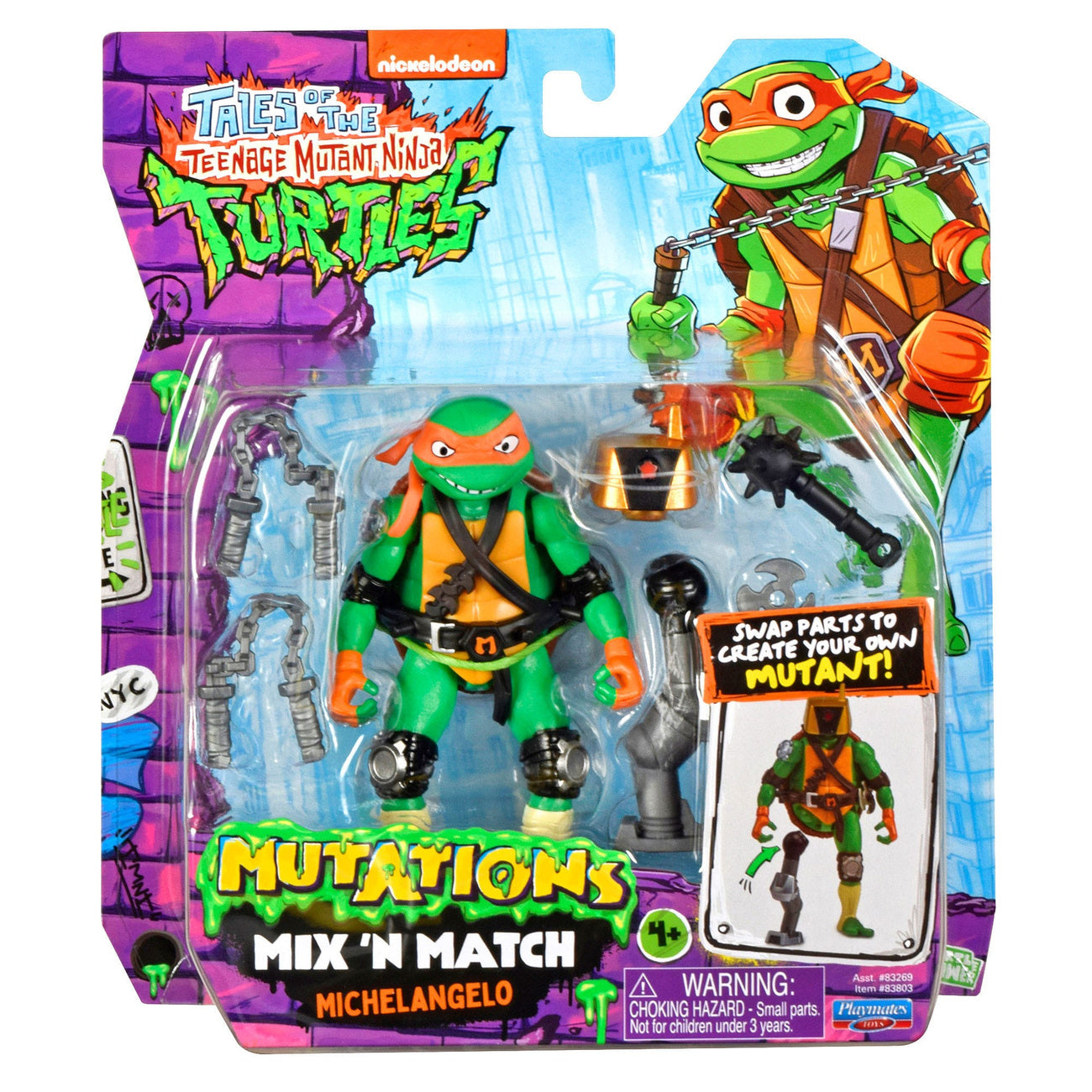 Product image Tales of the Teenage Mutant Ninja Turtles Mix 'n Match Action Figure Michelangelo 12 cm