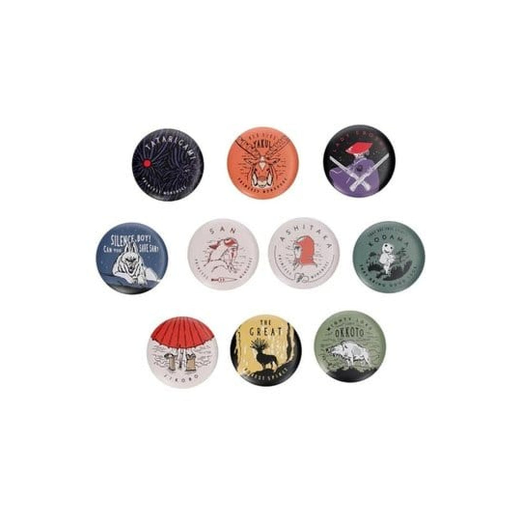 Prinzessin Mononoke Ansteck-Buttons Vintage 6 cm Blind Box Sortiment (10)