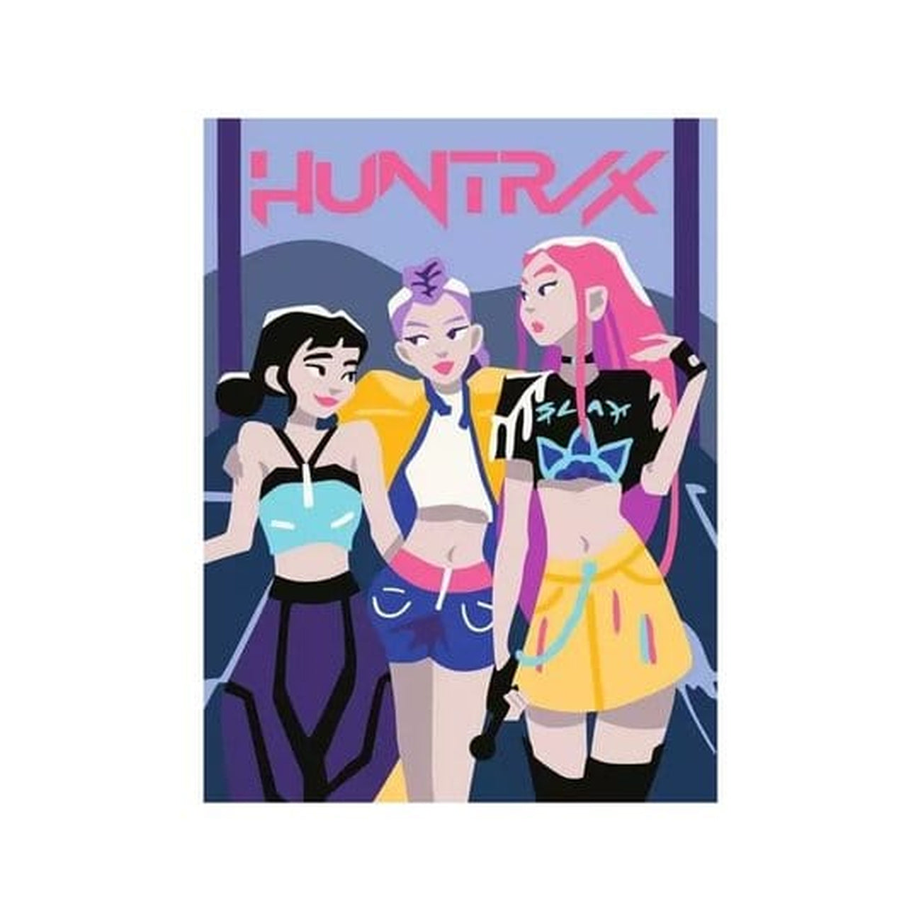 Produktbild KPop Demon Hunters CreArt Malen nach Zahlen Malset Huntrix