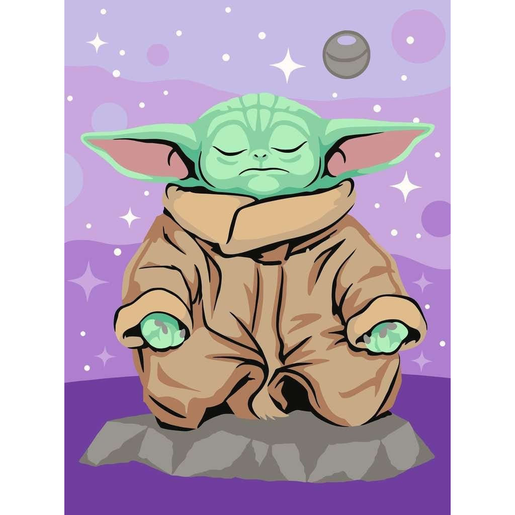 Product image Star Wars: The Mandalorian CreArt Paint by Numbers Meditating Grogu