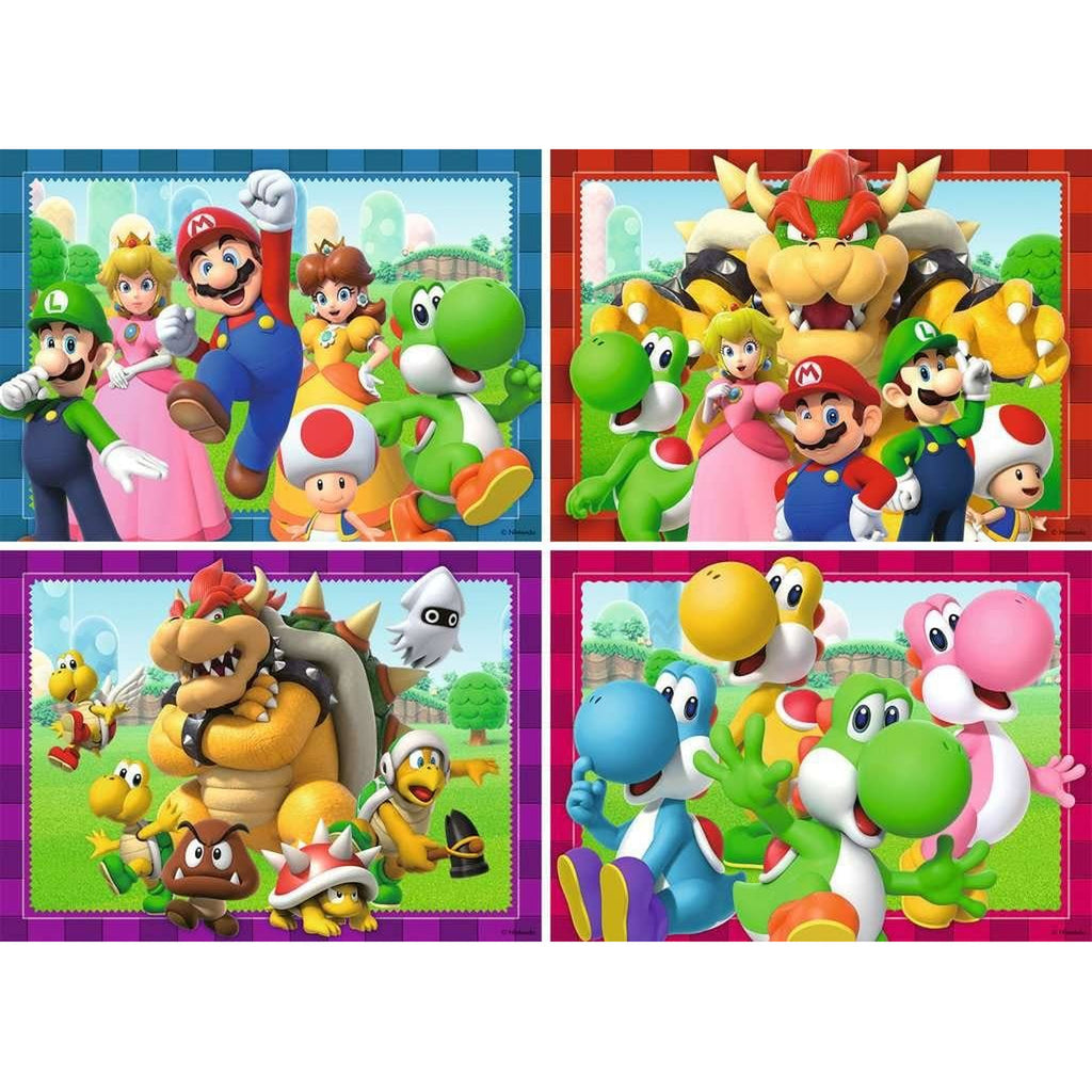 Produktbild Super Mario Puzzles 4er-Pack Zeit für Mario! (4x100 Teile)