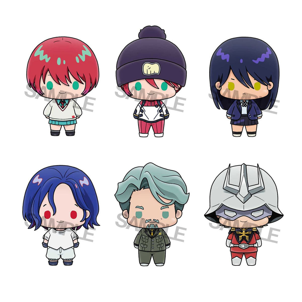 Produktbild Mobile Suit Gundam GQuuuuuuX Chokorin Mascot Series Sammelfiguren 5 cm Sortiment (6)