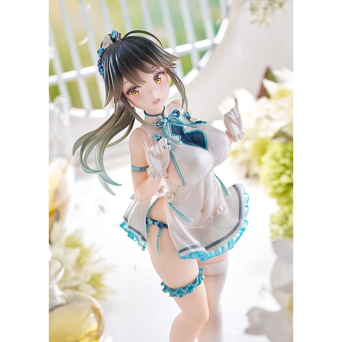 Produktbild Avian Romance Pink Label 5 PVC Statue 1/6 Ponytail Girl: Qipao 29 cm