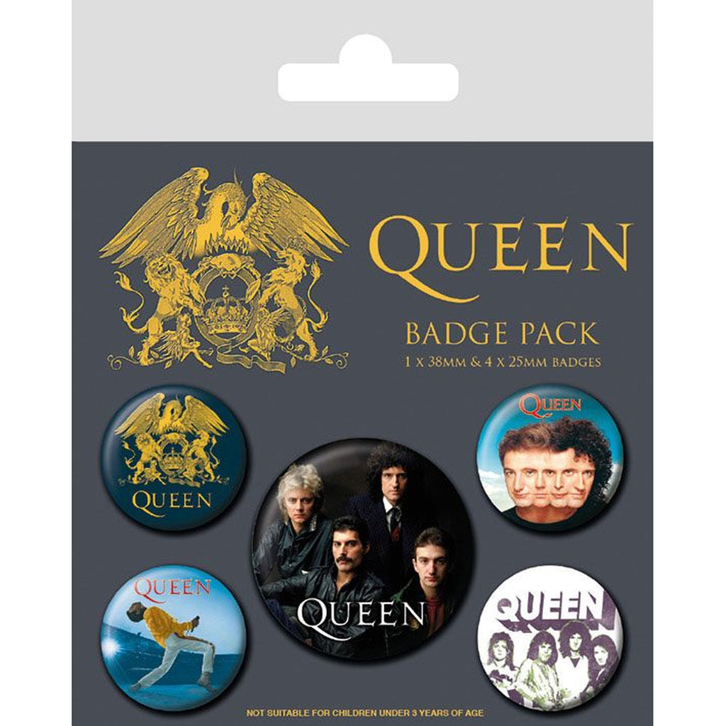 Produktbild Queen Ansteck-Buttons 5er-Pack Classic