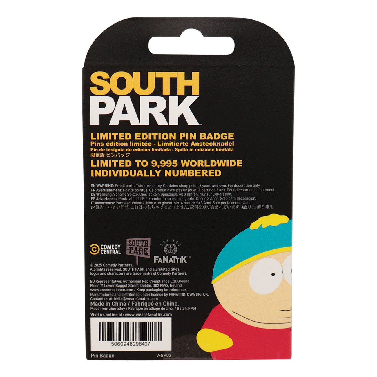 Produktbild South Park Ansteck-Pin Cartman Police Limited Edition