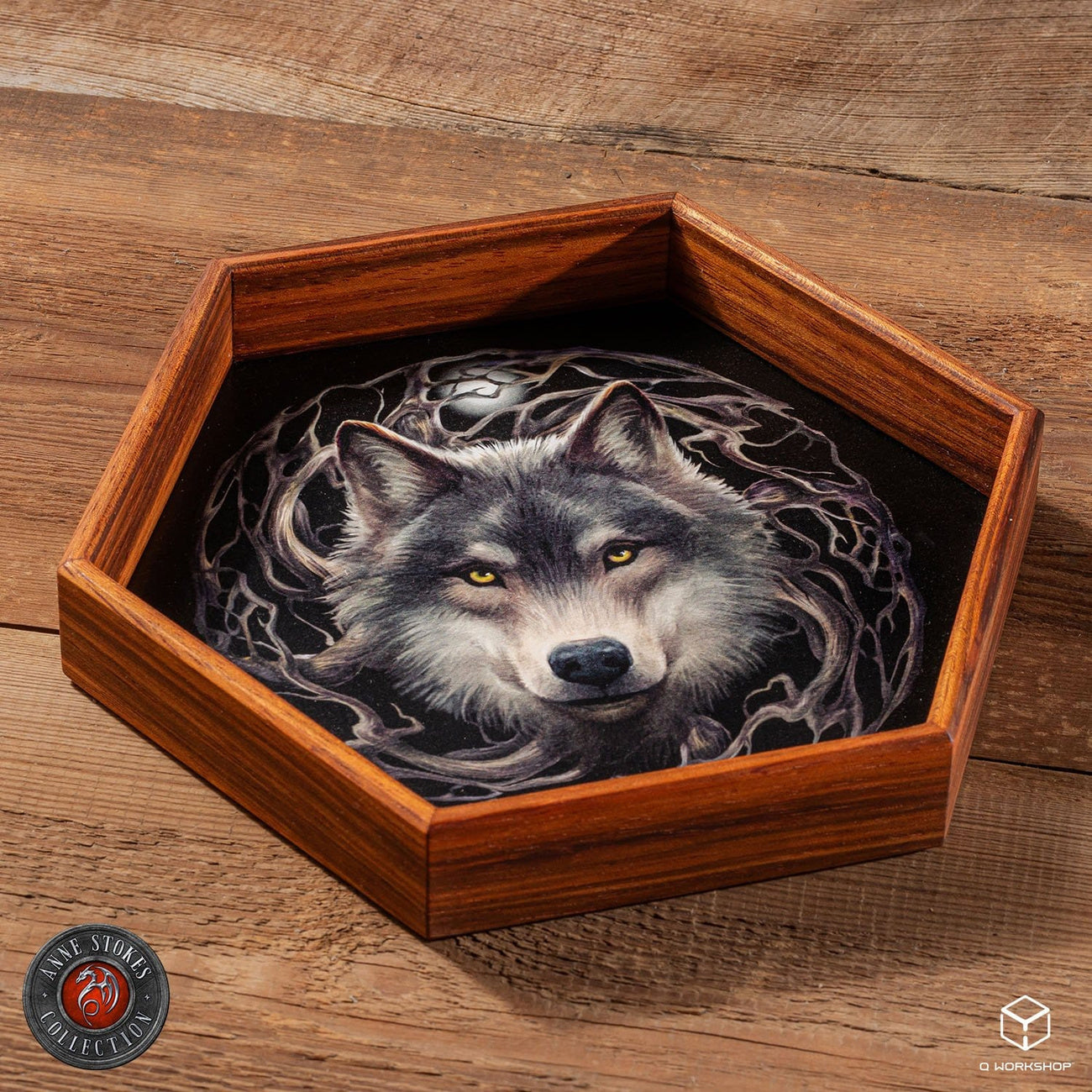 Produktbild Anne Stokes Würfelbrett Night Forest 20 cm