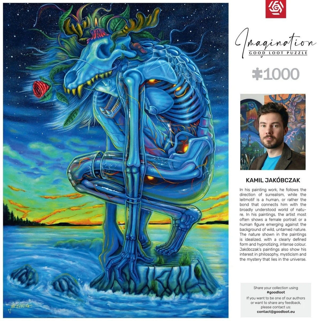 Produktbild Imagination Series Puzzle Kamil Jakóbczak Bialy Wilk (1000 Teile)