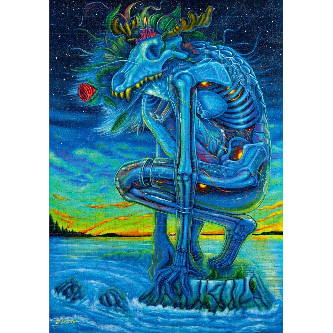 Produktbild Imagination Series Puzzle Kamil Jakóbczak Bialy Wilk (1000 Teile)