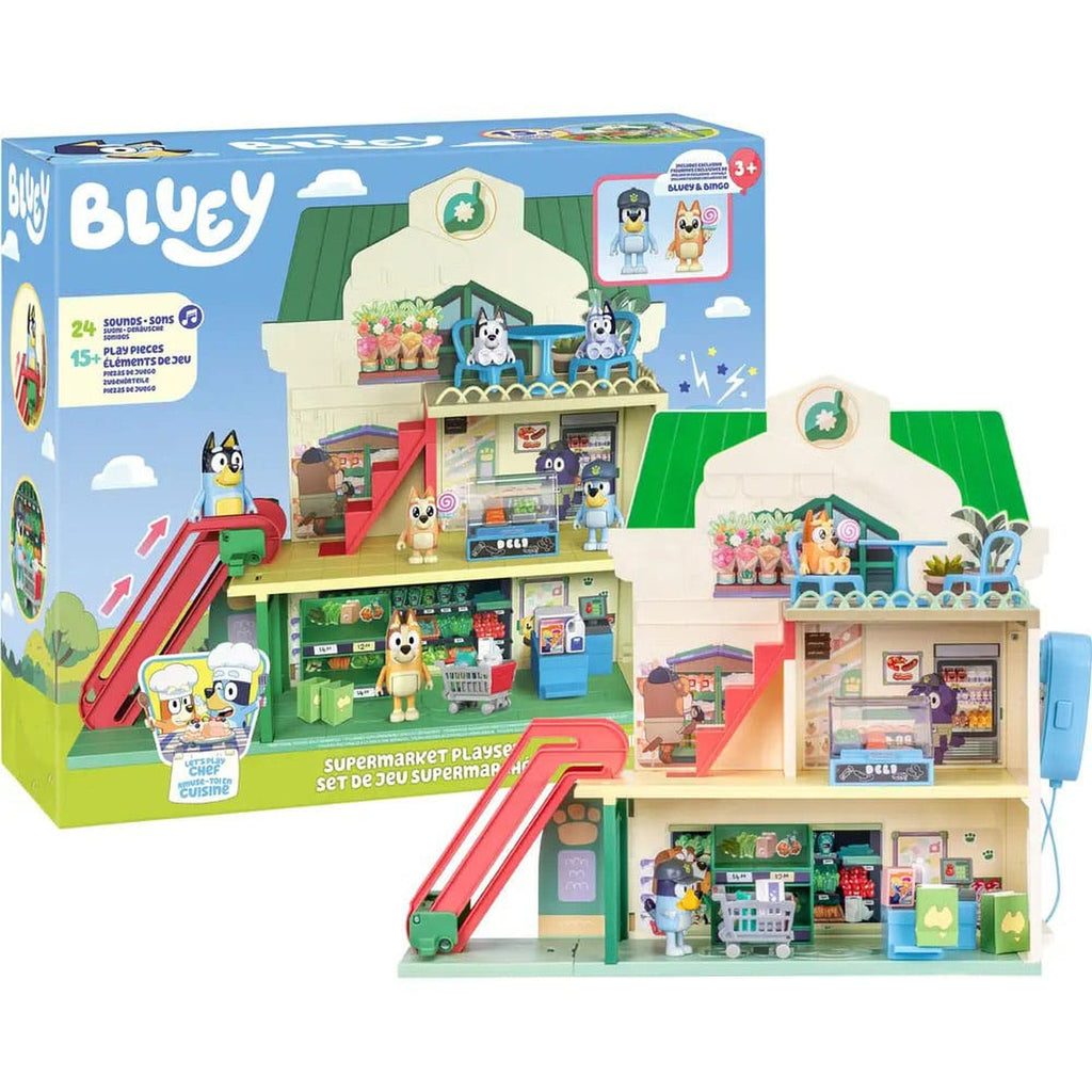 Produktbild Bluey Minifiguren Spielset Bluey Let's Play Chef Supermarkt