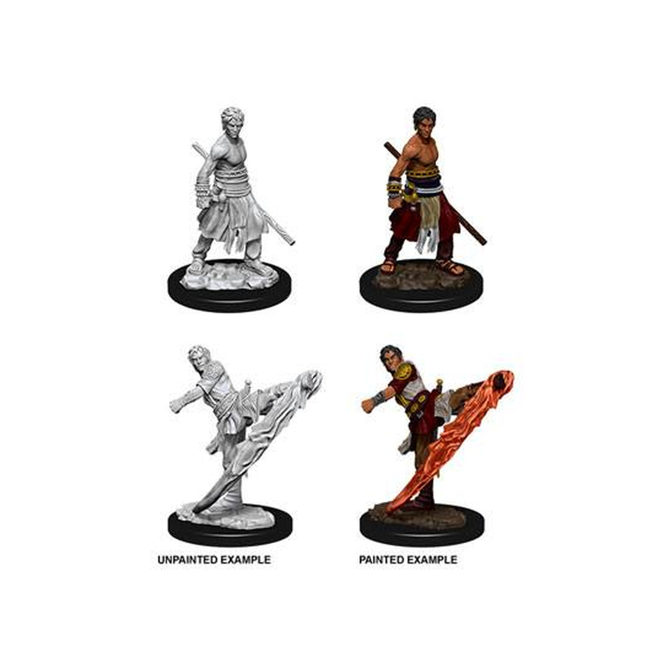 Produktbild D&D Nolzur's Marvelous Miniatures Miniaturen unbemalt Male Half-Elf Monk Umkarton (6)