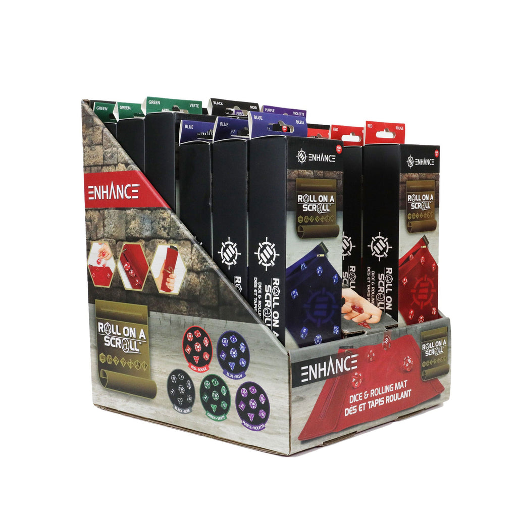 Produktbild Enhance Tabletop Roll on a Scroll Würfeltasche mit Würfel Sortiment (15)