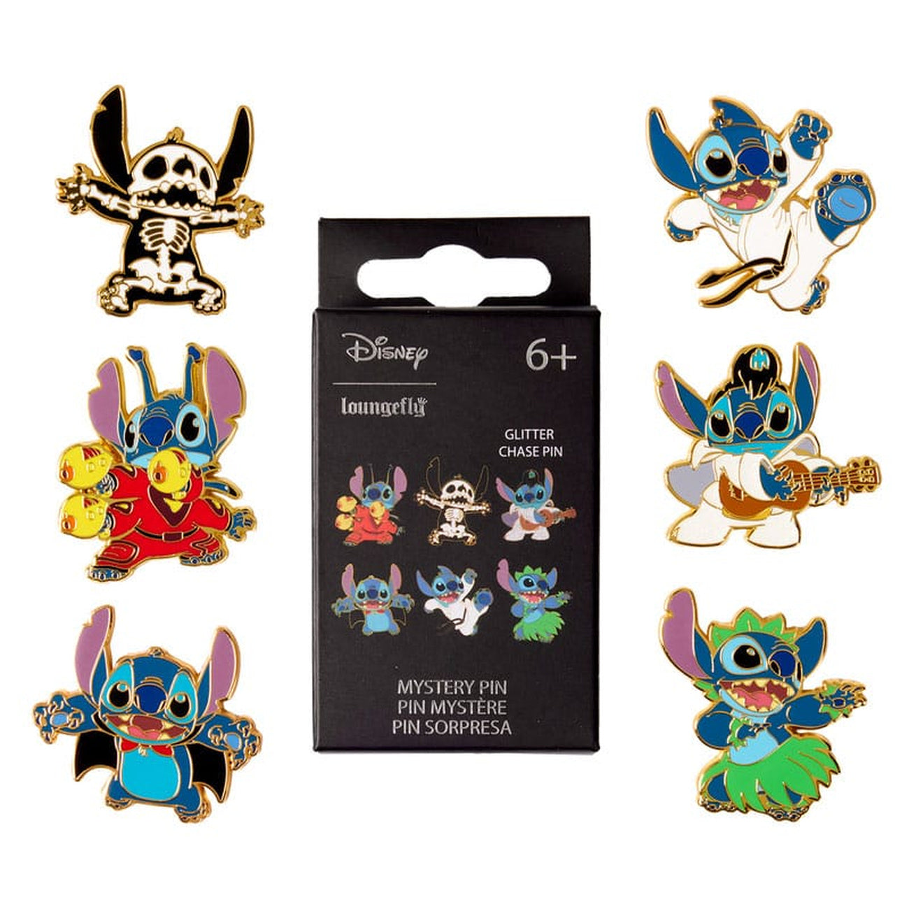 Produktbild Disney by Loungefly Ansteck-Pins Blind Box Web Stitch Sortiment (12)