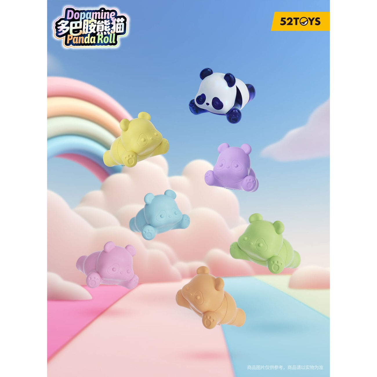 Produktbild Panda Roll Blind Box Figuren Sortiment Dopamine Pandas 3 cm (6)